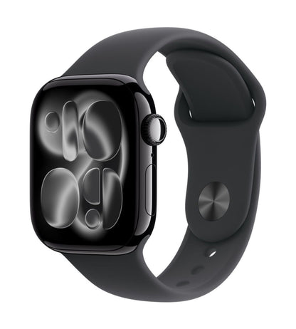 Apple Watch Series 11 GPS 42mm Aluminium Case with Black Sport Band